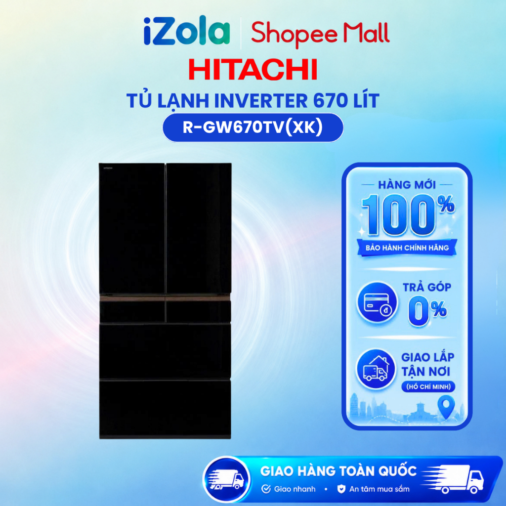 R-GW670TV(XK) - Tủ lạnh Hitachi Multi Door R-GW670TV(XK) - Hàng chính hãng