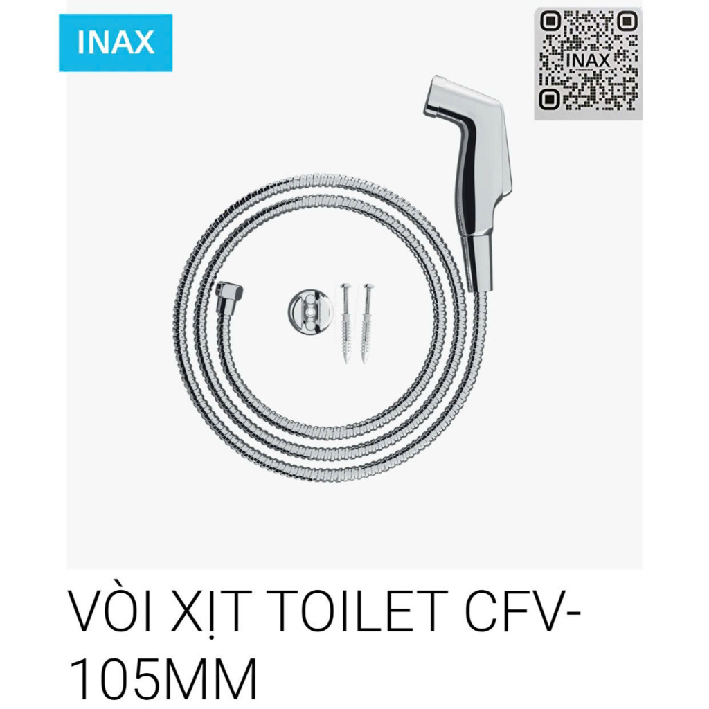 Vòi Xịt Toilet Inax CFV-105MM Bền Bỉ Tiện Dụng