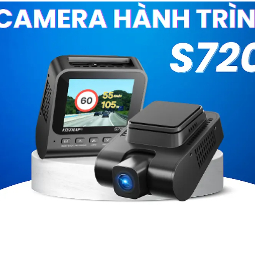 [S720] CAMERA HÀNH TRÌNH VIETMAP S720 4K SIÊU NÉT - TẶNG VIETMAP LIVE, GHI HÌNH TRƯỚC VÀ SAU, CẢNH B