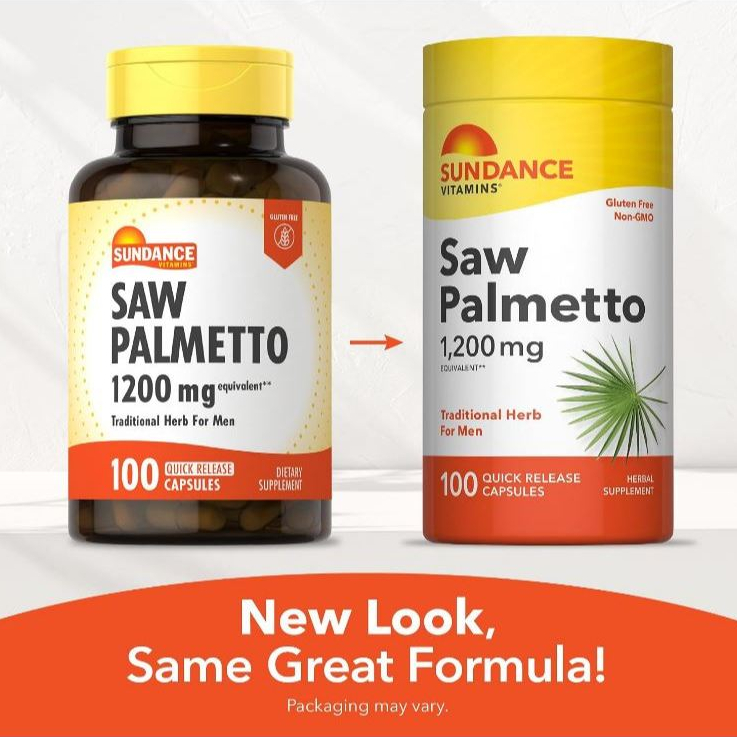 MẪU MỚI  Viên uống Sundance Saw Palmetto 1200mg - hỗ trợ tuyến tiền liệt
