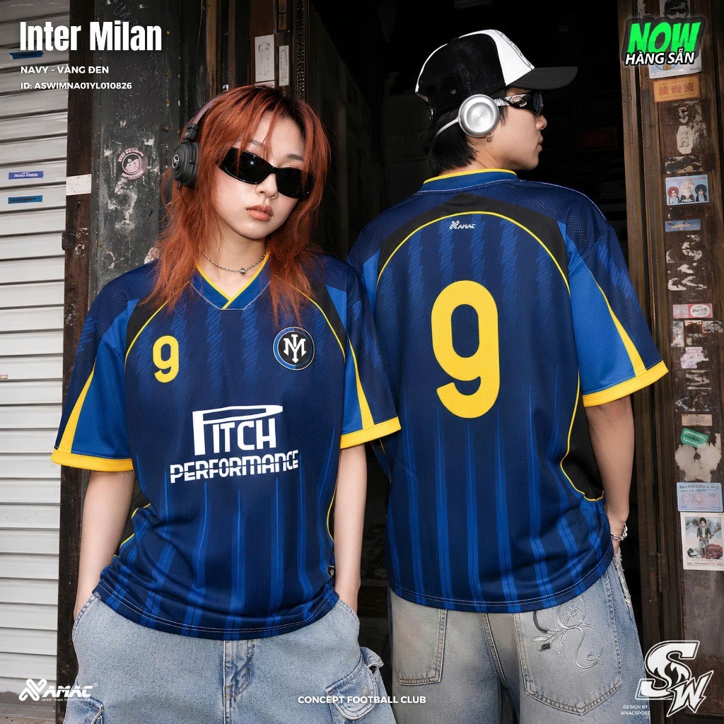 Áo Thể Thao Inter Milan | Áo Bóng Đá Nam Streetwear | Áo Thun Fan Inter Cá Tính
