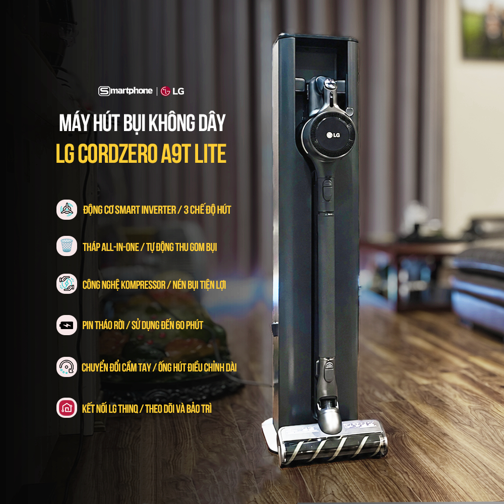 Máy hút bụi cầm tay A9K- MAX / A9N-MAX / A9K-ULTRA/ A9T-LITE - Hàng chính hãng bảo hành 12 tháng