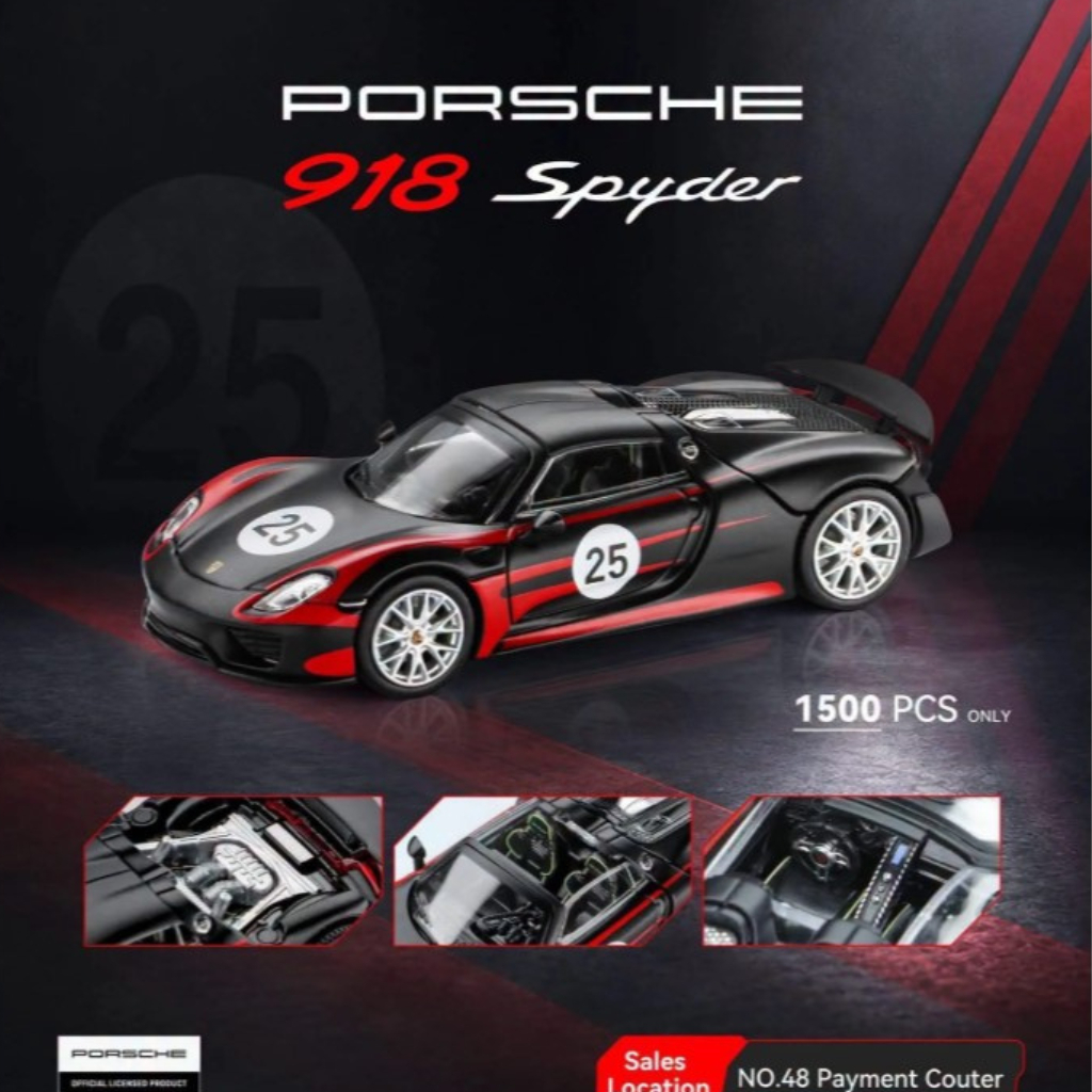Mô Hình Xe Porsche 918 Spyder 1:64 Trends Hobby 241086 Series Diecast Chính Hãng