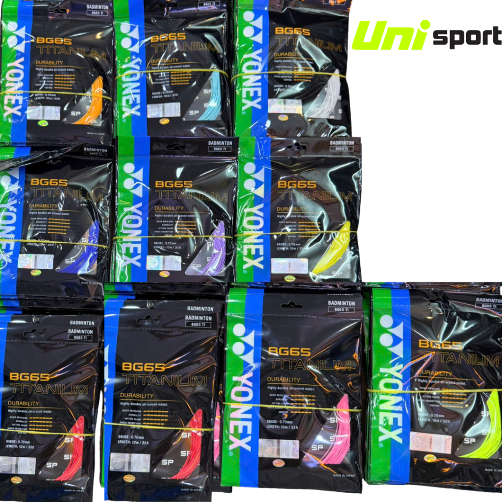 Cước Dây Đan Vợt YONEX BG65 , BG65 Titanium L2 ( Chọn Màu Cước Ghi Chú GIúp Shop Ạ )