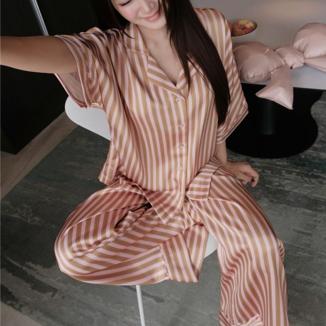 SET PIJAMA SỌC TAY LỬNG CEE STUDIO