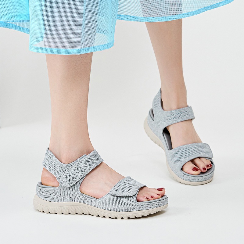 Sandal Siketu đế xuồng 4cm, quai ngang siêu nhẹ, êm (order 35-42)