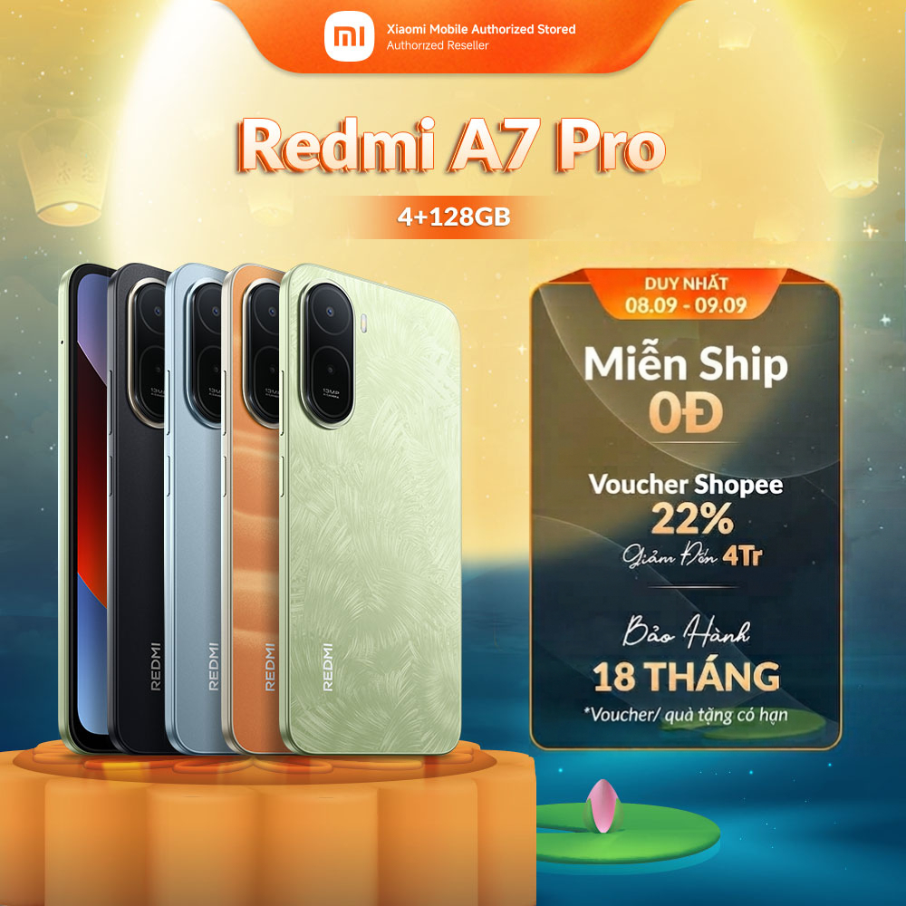 Điện thoại Redmi A7 Pro (4+128 GB) | Pin lớn 6000mAh | Màn hình sống động 6.9" | Vi xử lý 8 nhân