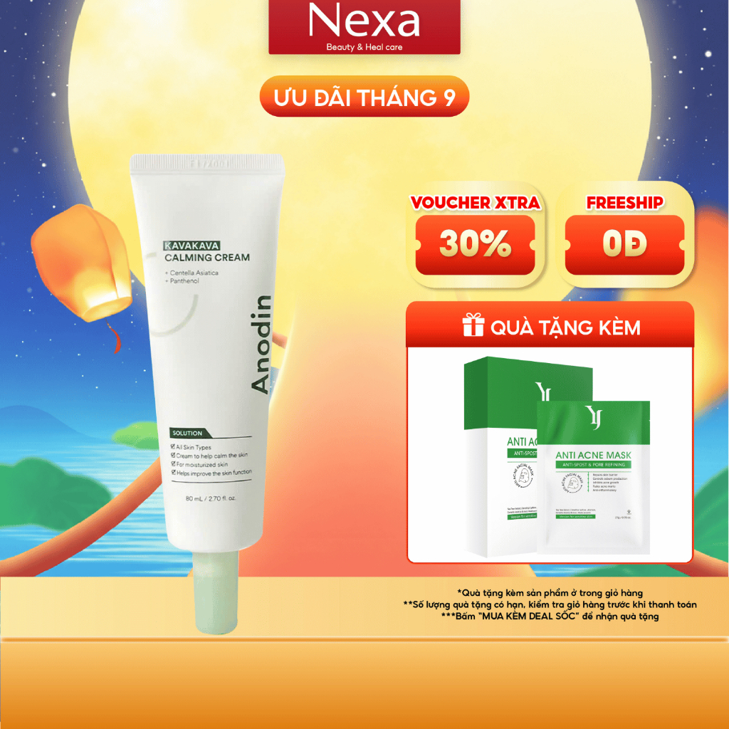 Kem dưỡng làm dịu và cấp ẩm sâu Anodin Kavakava Calming 80g - Hàng chính hãng