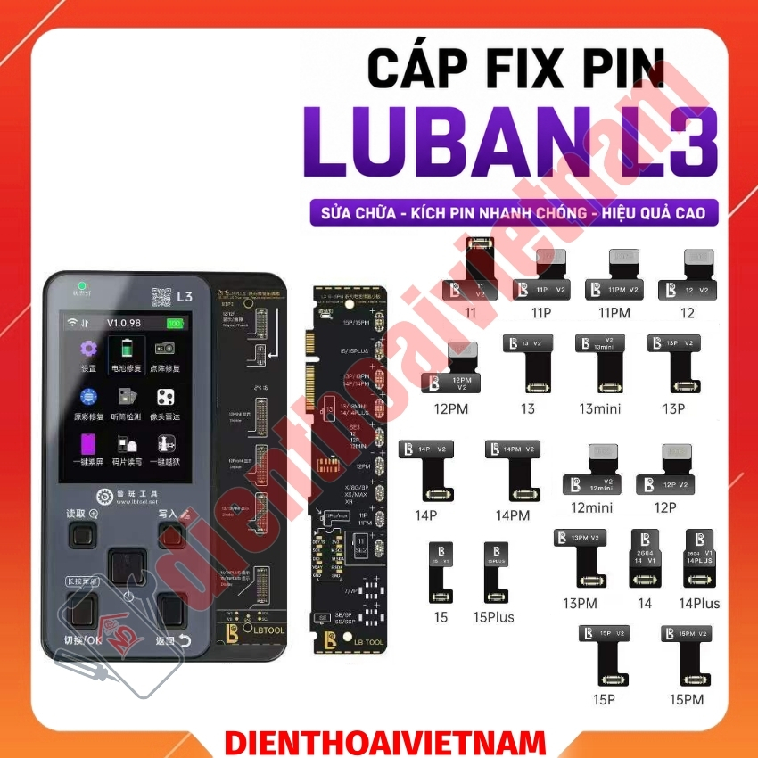 Cáp Fix Pin Phone Box Luban L3