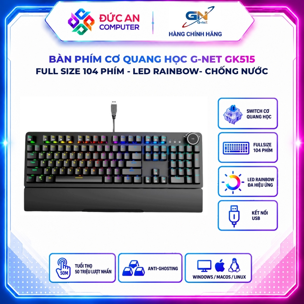 Bàn phím cơ Gaming G-Net GK515