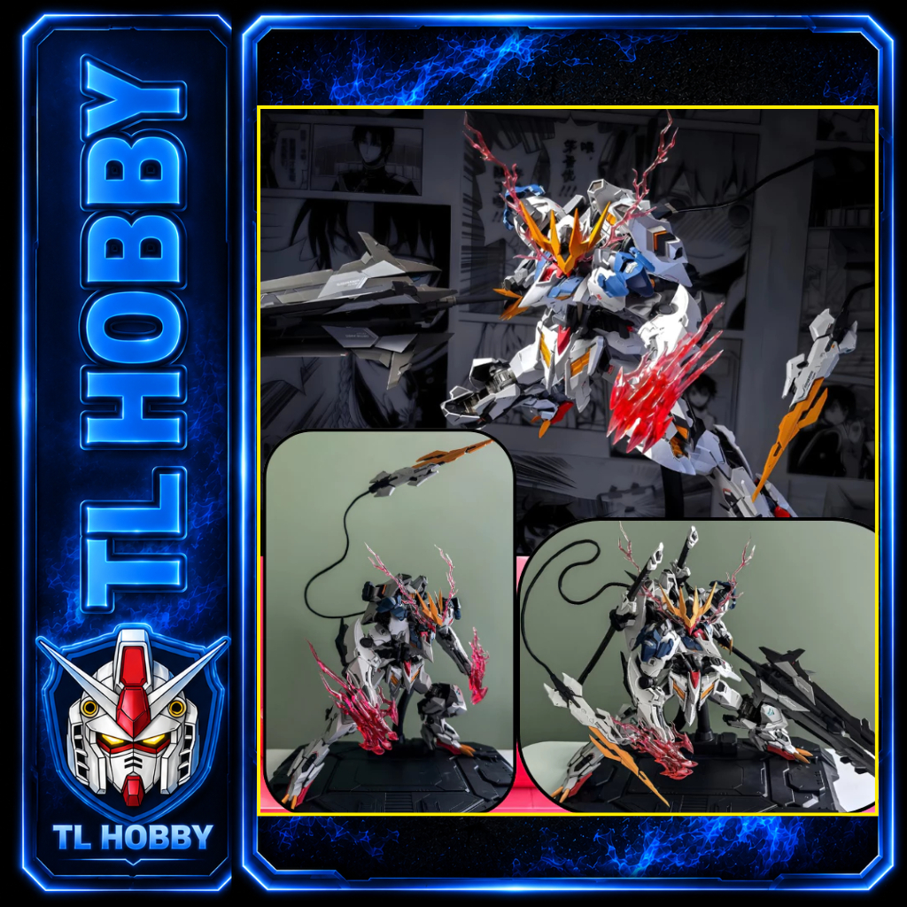Mô hình Model Kit 1/100 Barbatos Lupus Rex - Wolf Model (Tặng base, effect và decal)