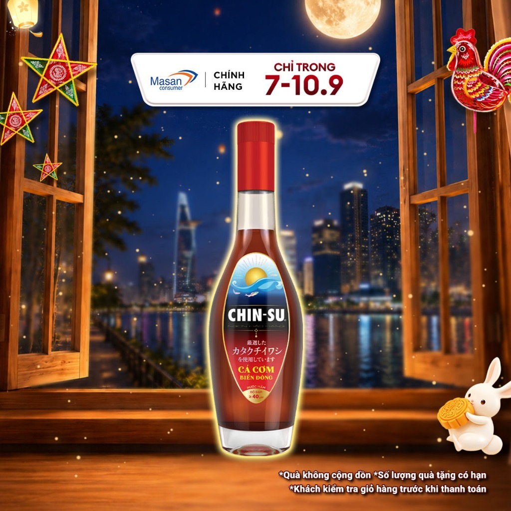 Nước Mắm CHIN-SU Cá Cơm Biển Đông Khẩu Vị Đang Bán Tại Nhật Bản Chai 500Ml