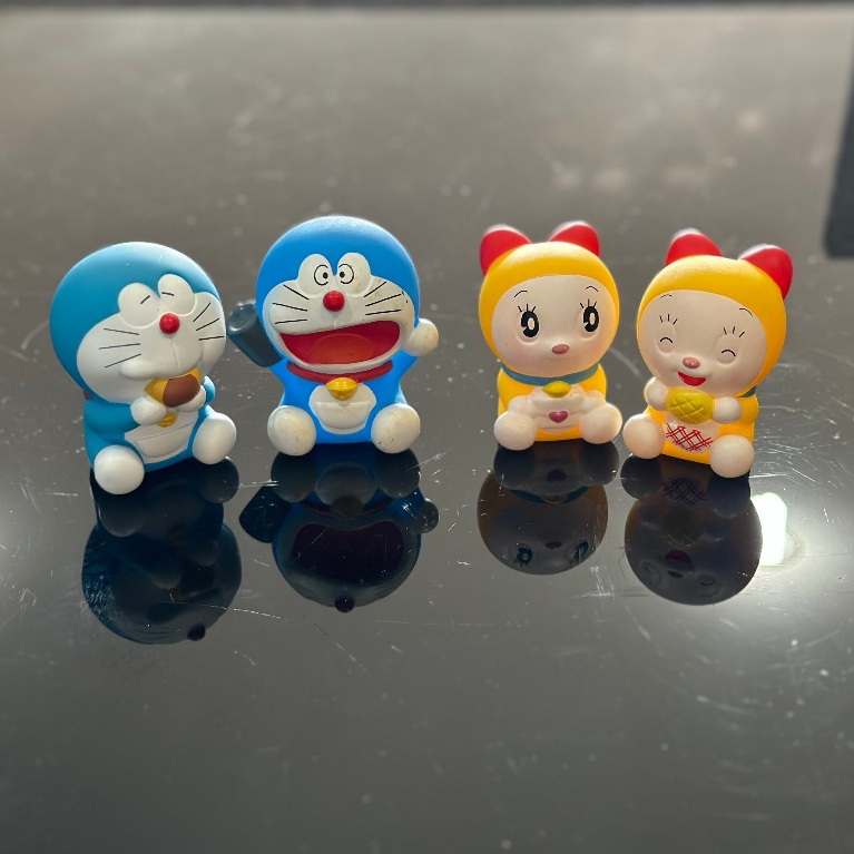 Figure Doraemon & Dorami Ngồi - Kitan Club - Sofubi Nhật