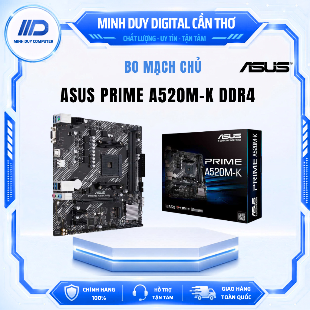 Mainboard ASUS PRIME A520M-K - NEW CHÍNH HÃNG BẢO HÀNH 3 NĂM
