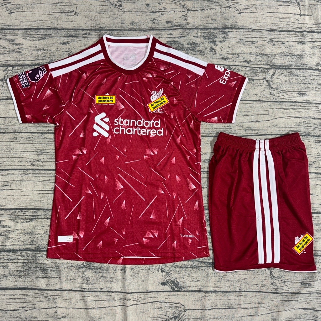 QUẦN ÁO BÓNG ĐÁ CÂU LẠC BỘ LIVERPOO.L- MẪU 2027 SÂN NHÀ VẢI THÁI CAO CẤP