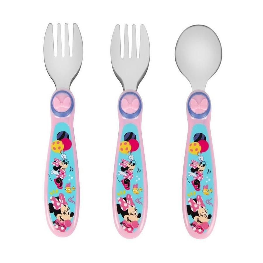 Set muỗng nĩa The First Years họa tiết Minnie cho bé từ 9m+