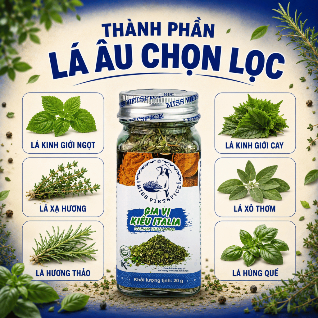Hỗn Hợp Gia Vị Ý Tổng Hợp - Italian Seasoning 23g