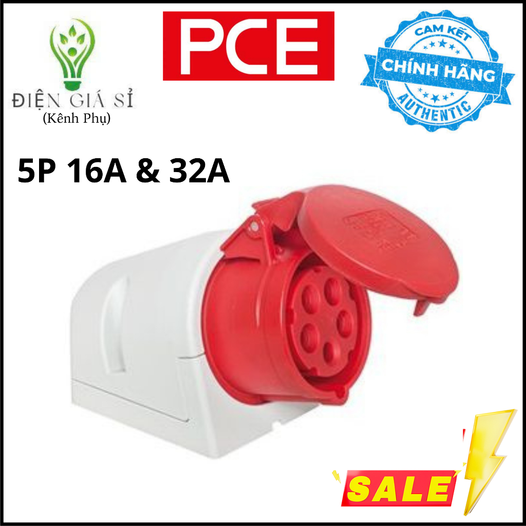 Ổ Cắm Gắn Nổi 5P 16A Và 32A 400V IP44(F115-6) Chính Hãng PCE