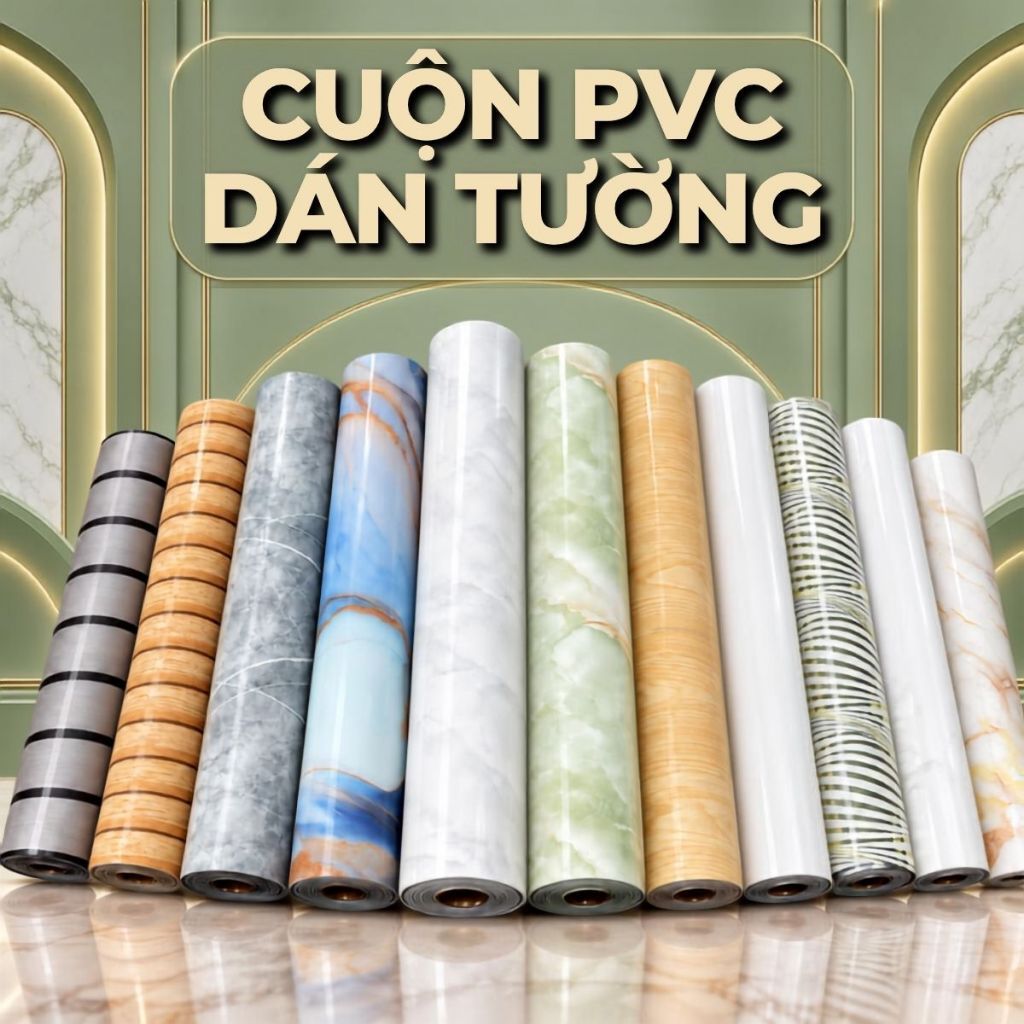 Cuộn xốp PVC dán tường vân đá hoa cương 3m x 60cm