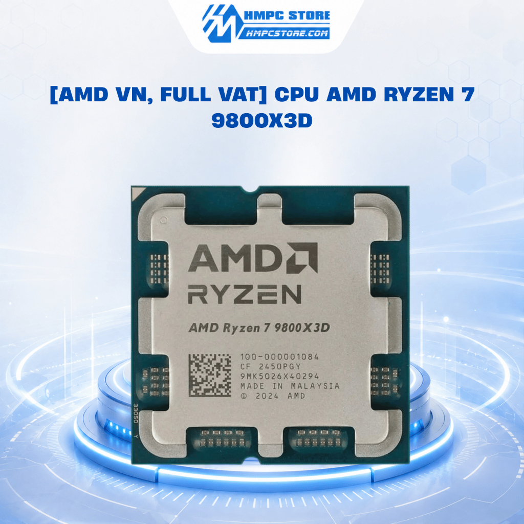 [AMD VN, FULL VAT] CPU AMD Ryzen 7 9800X3D | bảo hành 36 tháng