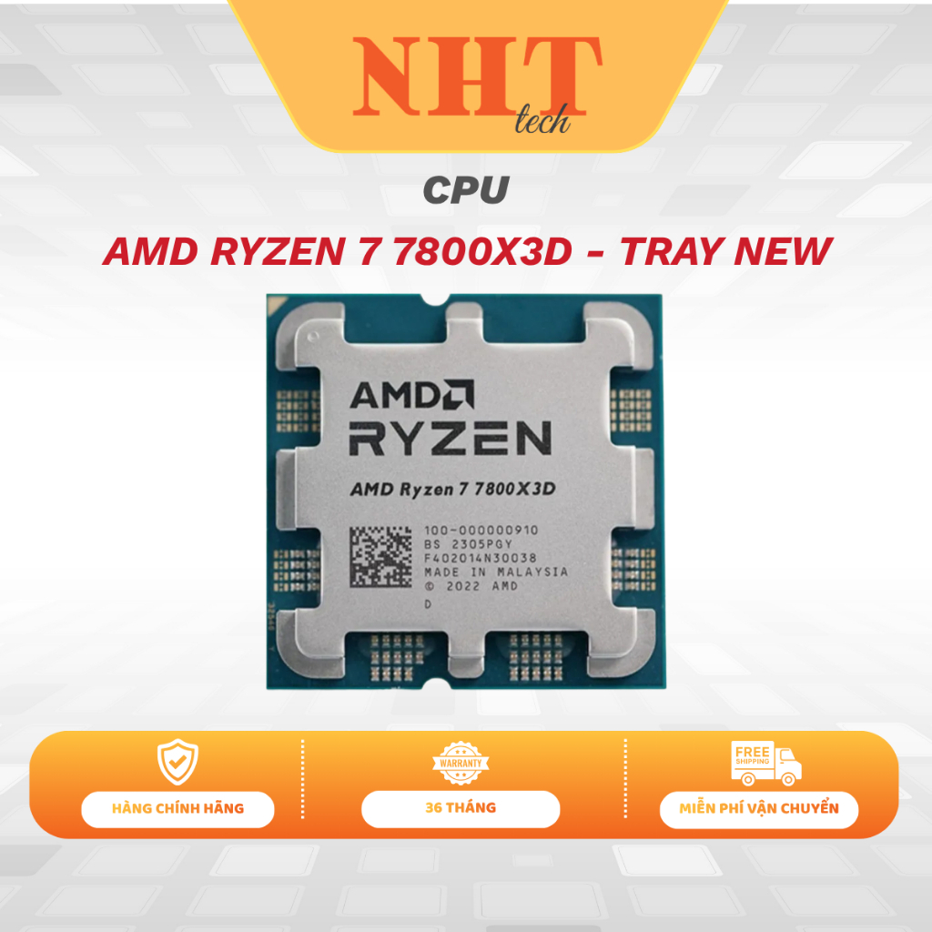 CPU AMD RYZEN 7 7800X3D - TRAY NEW