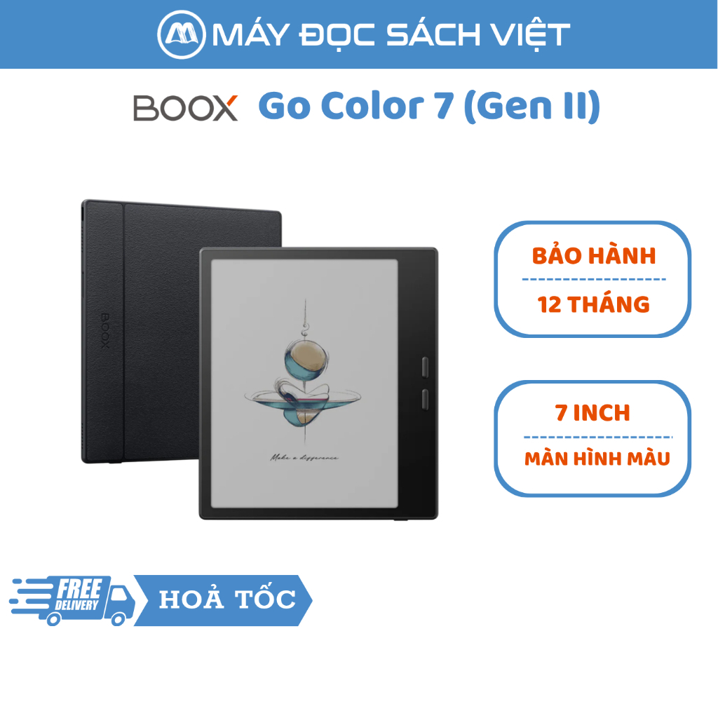 Máy đọc sách Boox Go Color 7 Gen 2 | Chính Hãng