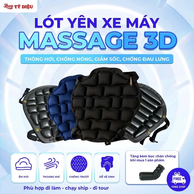 Đệm Yên Xe Máy Giảm Xóc Êm Mông Chống Đau Lưng - Lót Yên Xe Máy Phụ Kiện Xe Máy