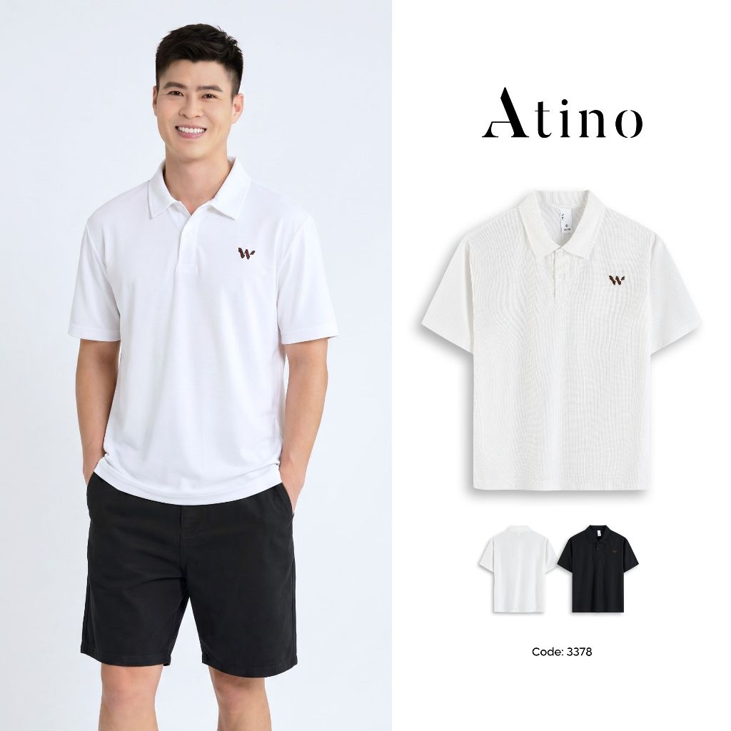 [Duy Mạnh] Áo Thun Nam Polo Có Cổ ATINO Dáng Regular Chống Nhăn Thanh Lịch L.3.3378