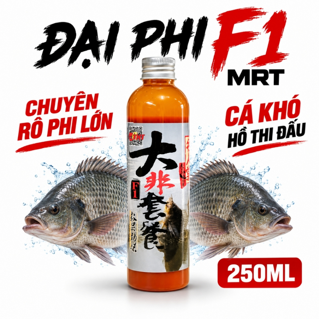 Đại Phi F1 MRT – Tinh Mùi Chuyên Câu Rô Phi Lớn
