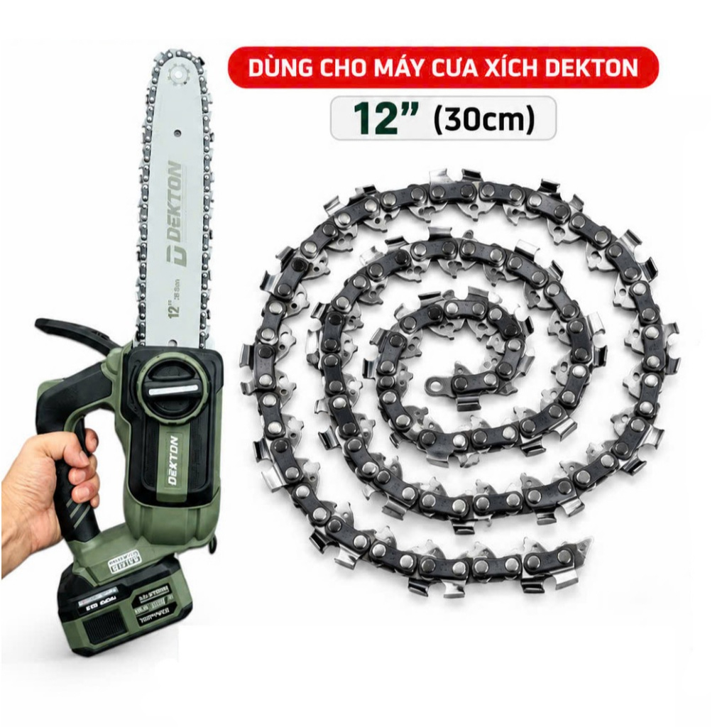 Xích cưa 12inch cho máy cưa xích DEKTON M21-CX12BL, M21-CX12PRO, DK-CX12