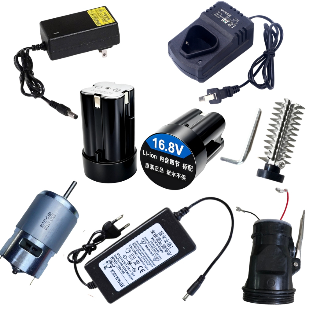 Phụ Kiện Máy Đánh Vảy Cá OTTA 4 Cell - Quả Pin 16.8V Cục Sạc Motor 785 Lưỡi Inox , Nút Bấm Chính Hãn