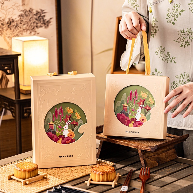 SET 5 HỘP BÁNH TRUNG THU CAO CẤP BÁNH 50-80G "2 BÁNH, 4 BÁNH, 6 BÁNH"