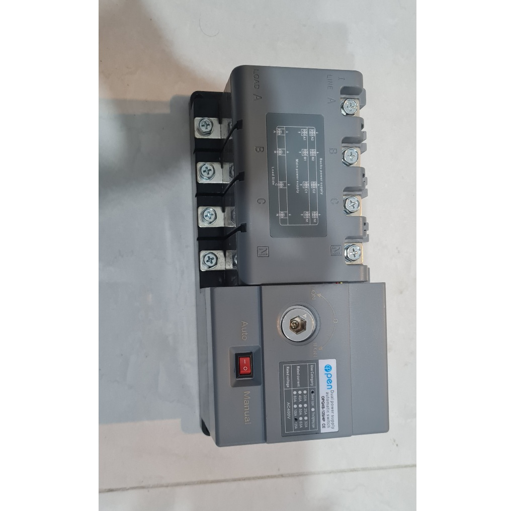 ATS OPEN 125A 4P, ATS chuyển chậm