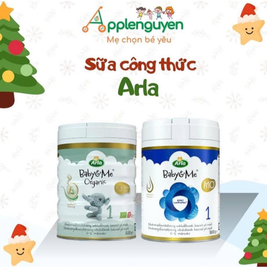 Sữa Arla Baby&Me A2 & HMO Cao Cấp Từ Đan Mạch số 1,2,3 hộp 600/800g | Applenguyen94