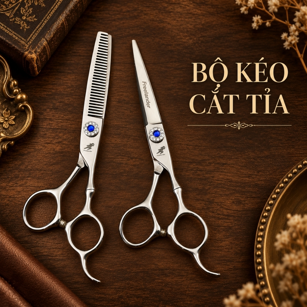 Bộ Kéo Cắt Tỉa Tóc Sắc Bén, Thép Không Gỉ FR05-Mua Nhiều Giá Tốt