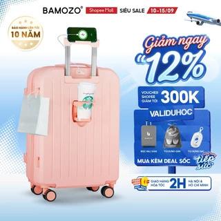 Vali Du Lịch Bamozo 8812 Thời Trang Size 20/24 Chất Liệu Nhựa ABS 3 Lớp Bền Đẹp_8812