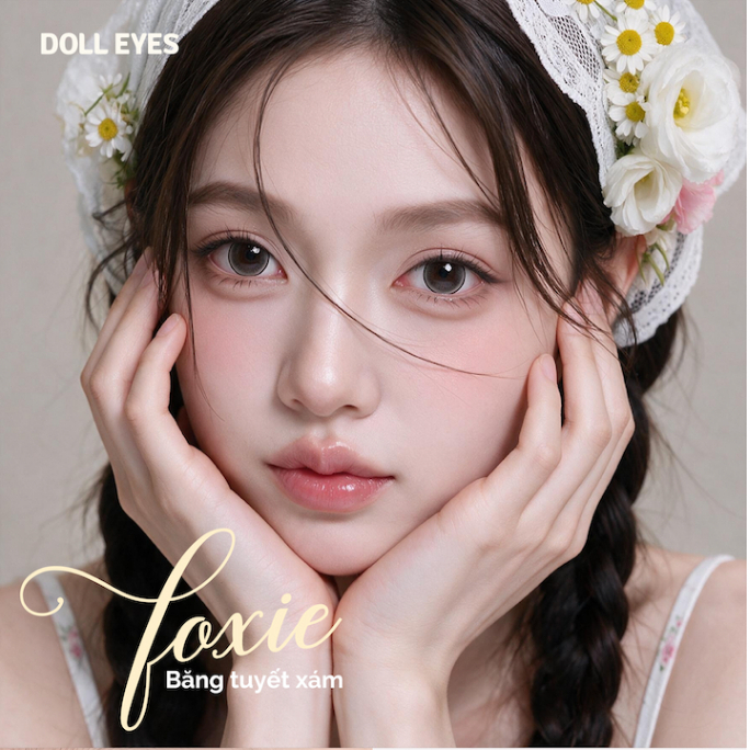 Xám băng tuyết FOXIE - Luxury lens DOLL EYES 14,5mm
