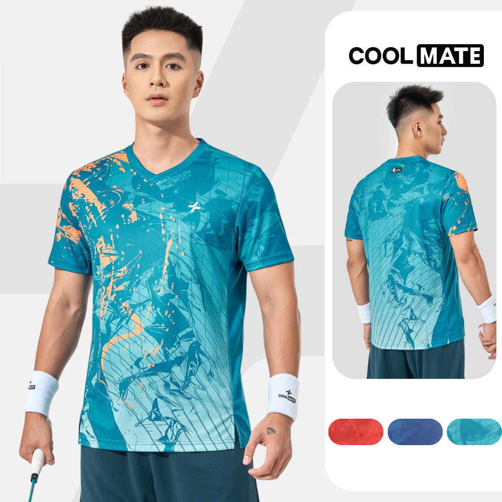 Áo thun thể thao nam cầu lông, Pickleball IN Abstract Graphic thấm hút, nhanh khô, thoáng khí Coolmate [LS]