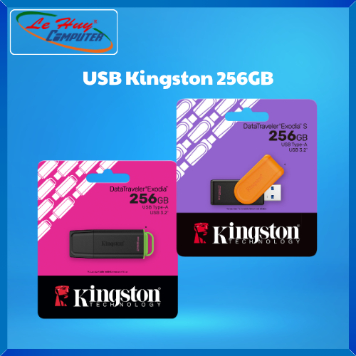 USB Kingston DataTraveler Exodia/ Exodia S 256GB USB 3.2 Gen 1 (DTXS/ DTXG2) - Hàng Chính Hãng