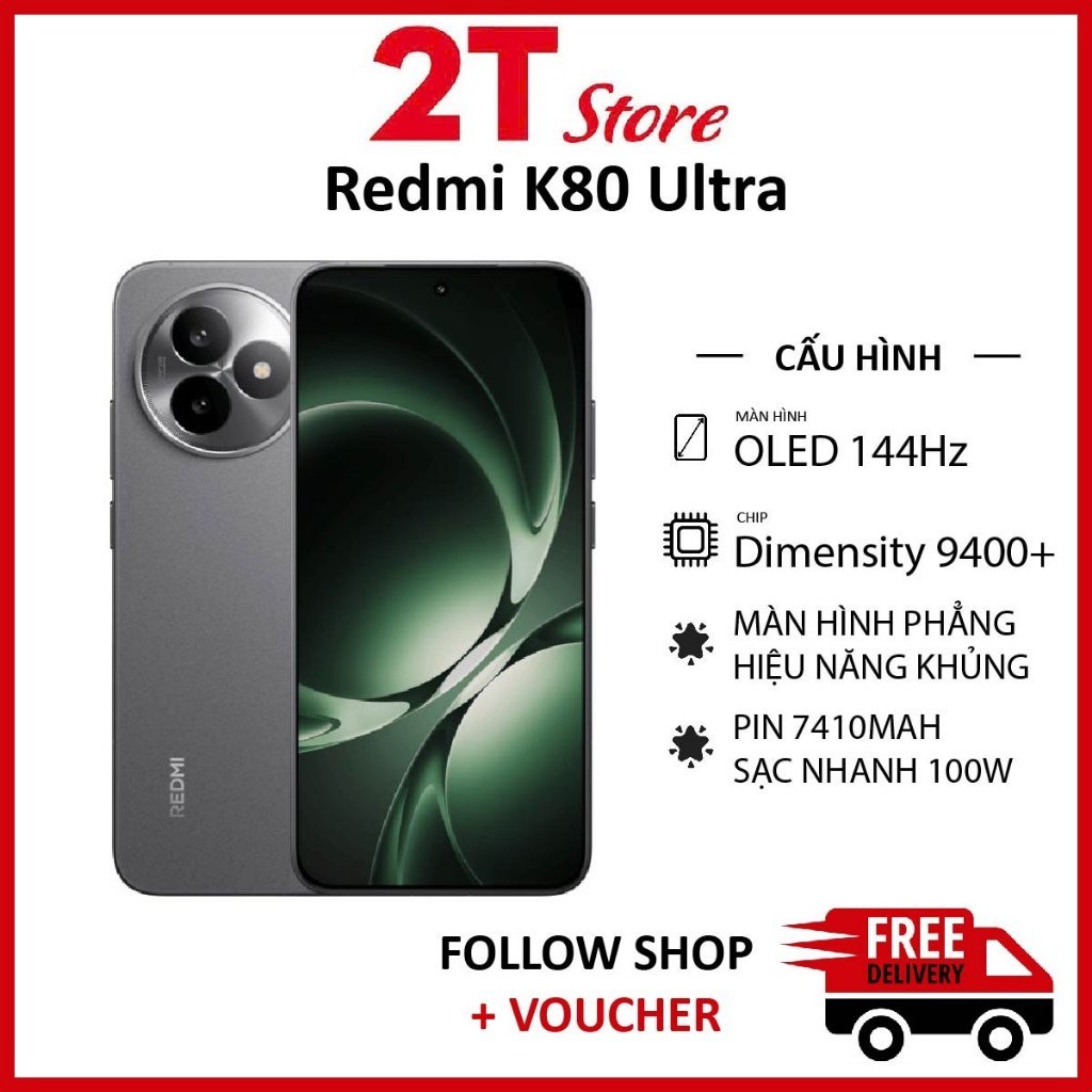 [Máy Cũ] Điện thoại Redmi K80 Ultra chip Dimensity 9400+ camera 50MP Pin 7410 mAh hỗ trợ sạc nhanh 1