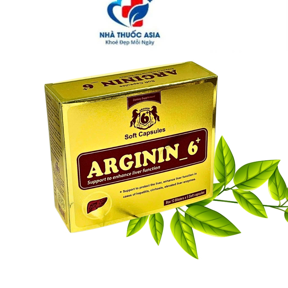 ARGININ 6⁺ (60 Viên nang mềm)  bị vàng da, mẩn ngứa, nổi mề đay do chức năng gan kém.