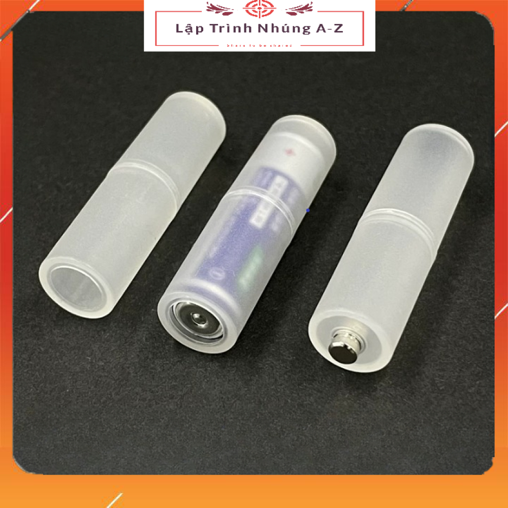 [Lập Trình Nhúng A-Z][G226] Bộ Chuyển Đổi Pin AAA Sang AA, Ống Chuyển Đổi Pin AAA Sang AA