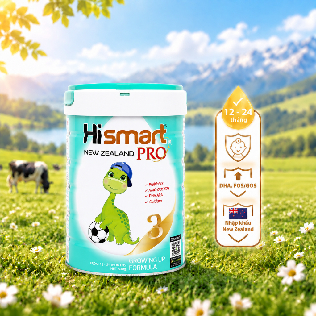 (AFF) Sữa Công Thức Cho Bé Hismart Pro Số 1,2,3,4 Chính Hãng Lon 800g Chứa HMO, Probiotic