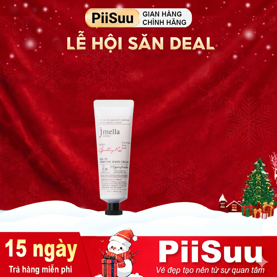 Kem dưỡng da tay JMELLA dưỡng ẩm da day hương nước hoa Pháp 50mml