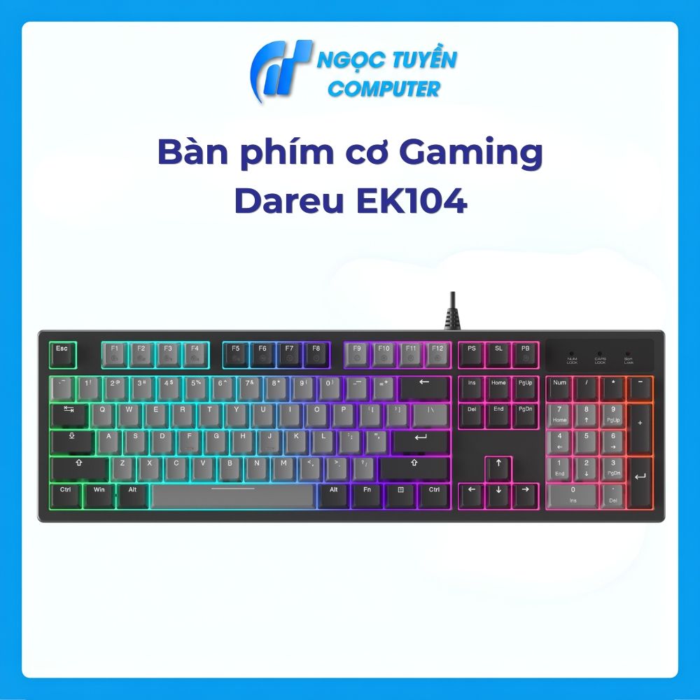 Bàn Phím Cơ Dareu EK104 PBT - Hàng Chính Hãng