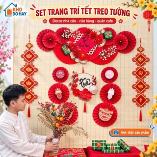 Set Trang Trí Tết Chữ Tết Đỏ May Mắn Có Đèn LED – Decor Treo Tường, Trang Trí Nhà Cửa, Cửa Hàng