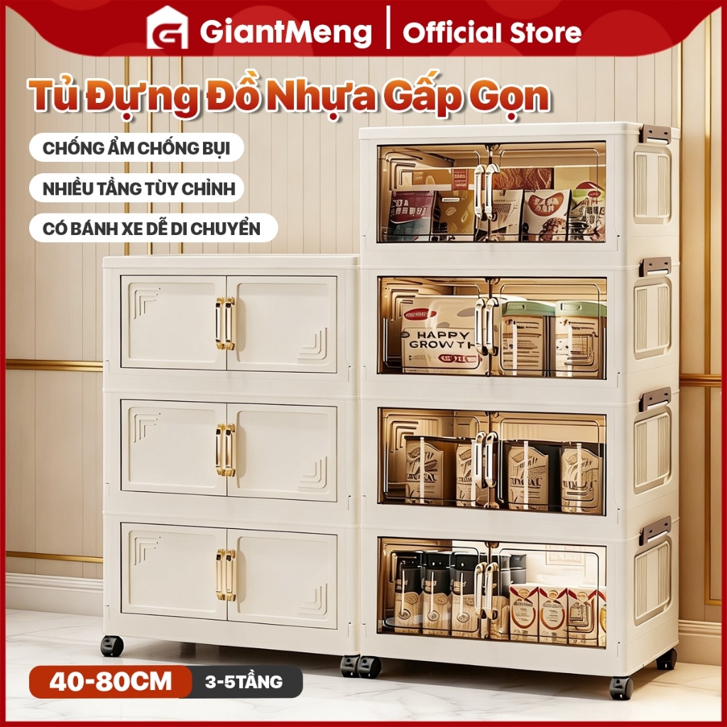Tù đựng đồ đa năng 3-5 tầng tù nhựa đựng - Dùng cho Dùng cho quần áo, đựng sách, đồ ăn vặt gia đình