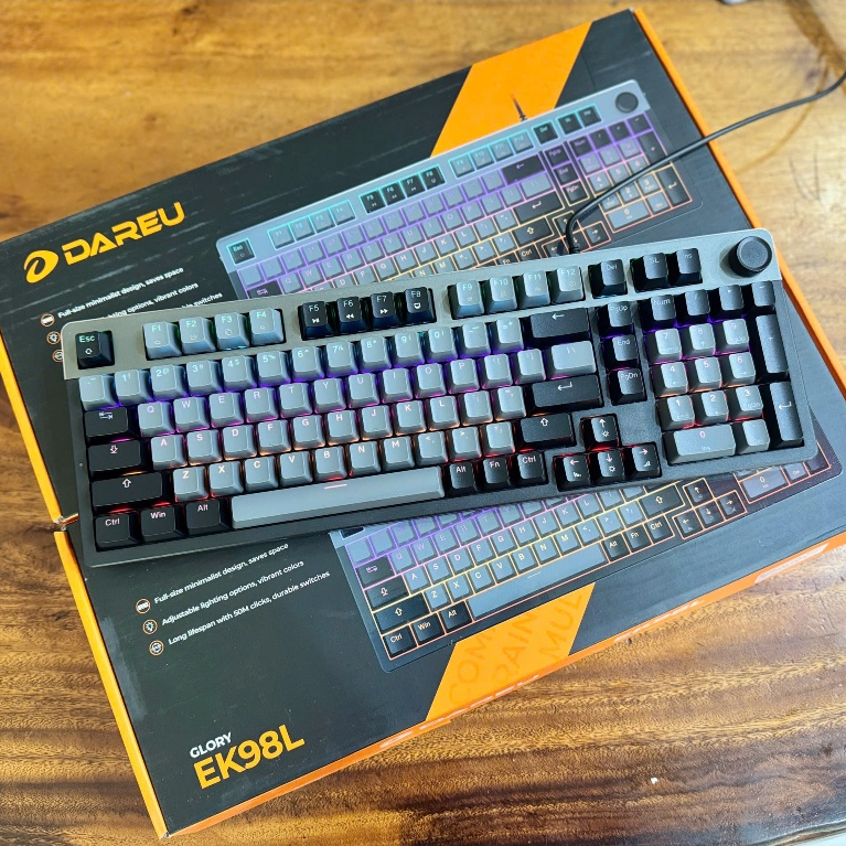 Bàn phím cơ DareU EK98L Grey Black Dream switch