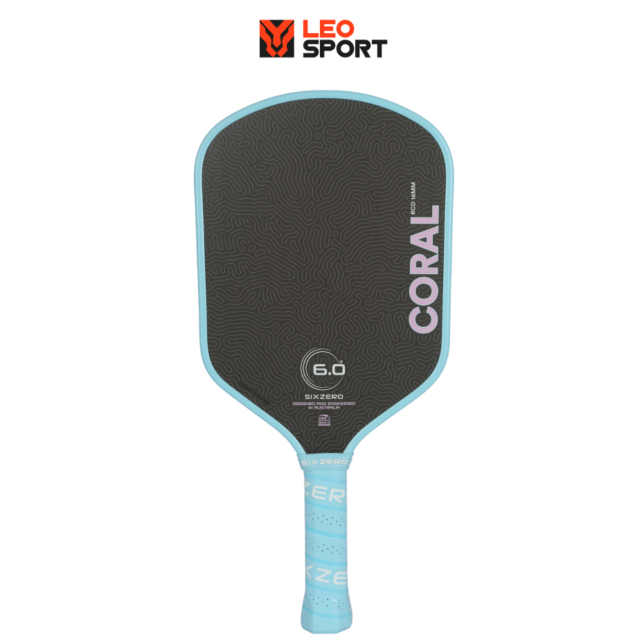 Vợt Pickleball Six Zero Coral Lightweight 16mm |CHÍNH HÃNG|