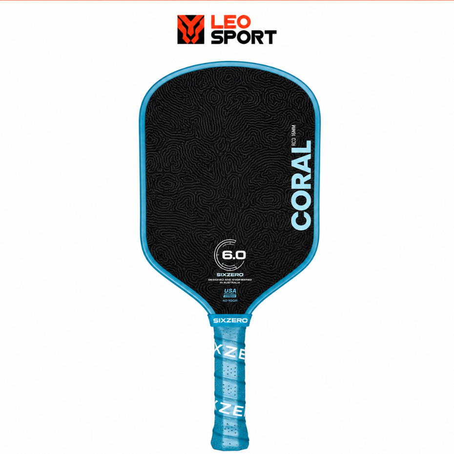 Vợt Pickleball Six Zero Coral 16mm | CHÍNH HÃNG |